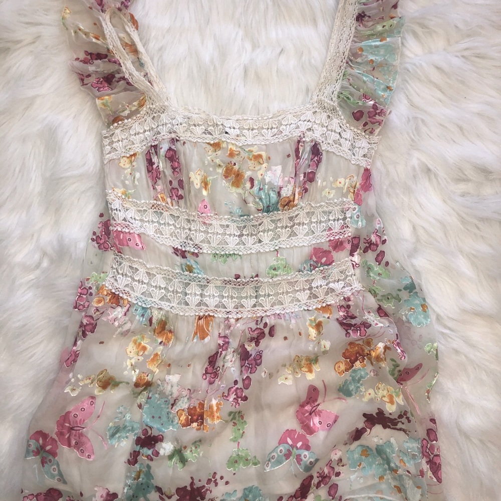 Y2K Vintage Butterfly Blouse - Picture 1 of 2